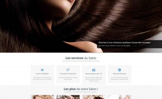 Ciel Telecom : homepage coiffeur