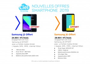 Nouvelles offres smartphone 2019-01